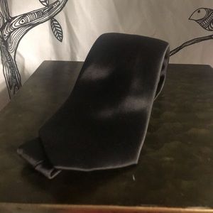 Neiman Marcus Black silk tie